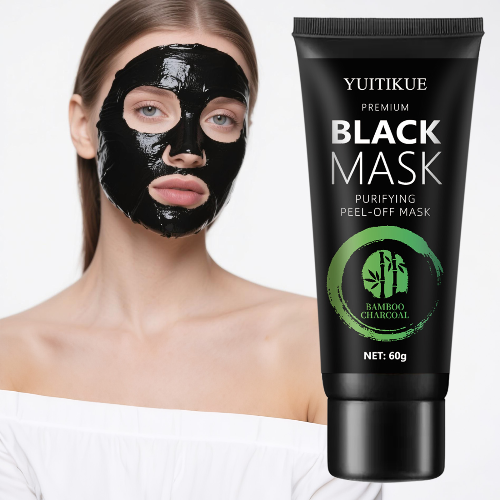 Peptide Neck Cream - Премиум-маска для лица с бамбуковым углем