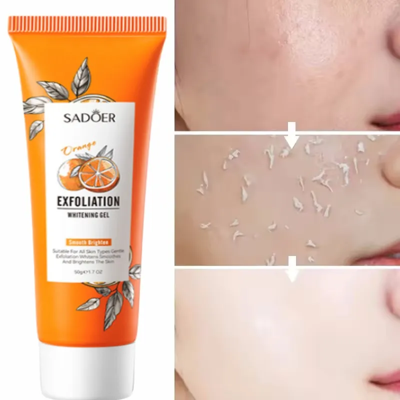 Peptide Neck Cream - Оранжевый отшелушивающий гель-пилинг, скраб для лица,